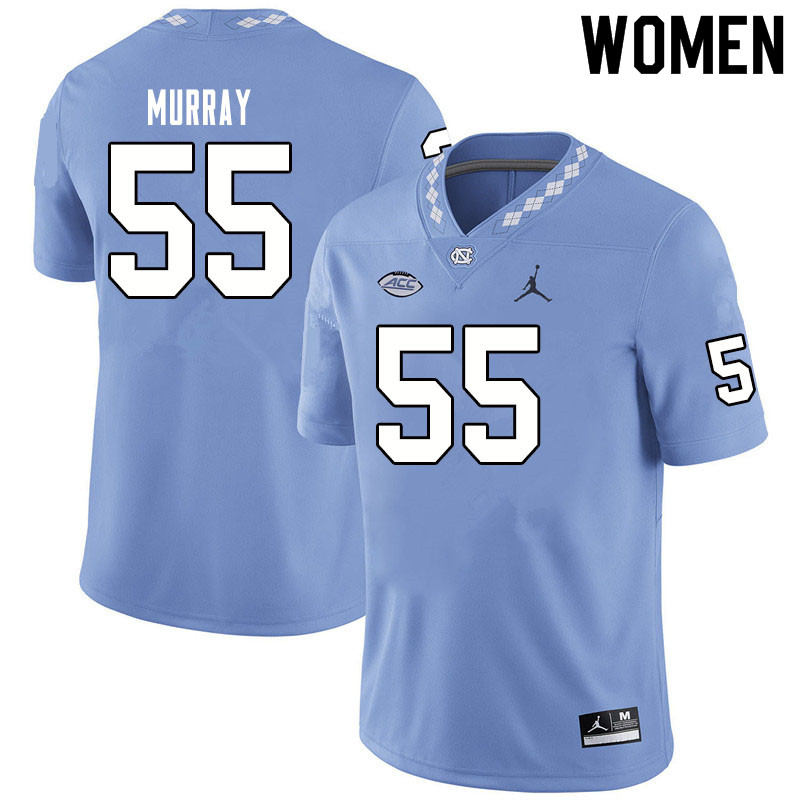 Jordan Brand Women #55 Ty Murray North Carolina Tar Heels College Football Jerseys Sale-Blue